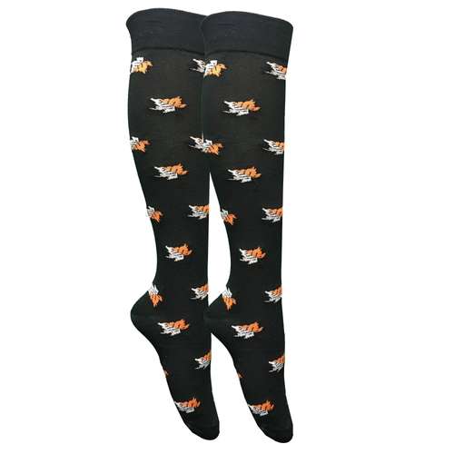 جوراب زنانه دکتر جوراب مدل زیر زانو طرح برگ کد 4010923