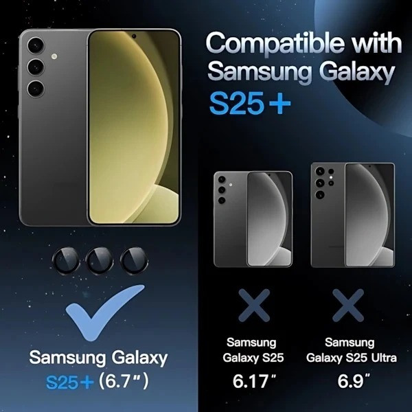 محافظ لنز دوربین اپیکوی مدل HD-ColorLenz مناسب برای گوشی موبایل سامسونگ Galaxy S25 FE