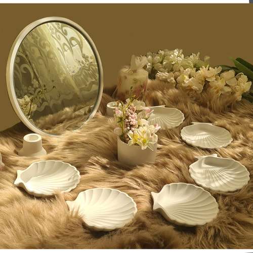 مجموعه ظروف هفت سین 10 پارچه مدل صدف