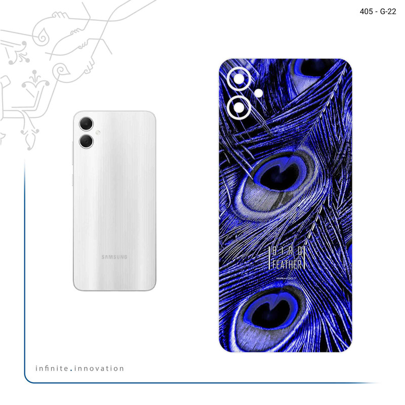 برچسب پوششی ماهوت مدل Purple Feather مناسب برای گوشی موبایل سامسونگ Galaxy A05