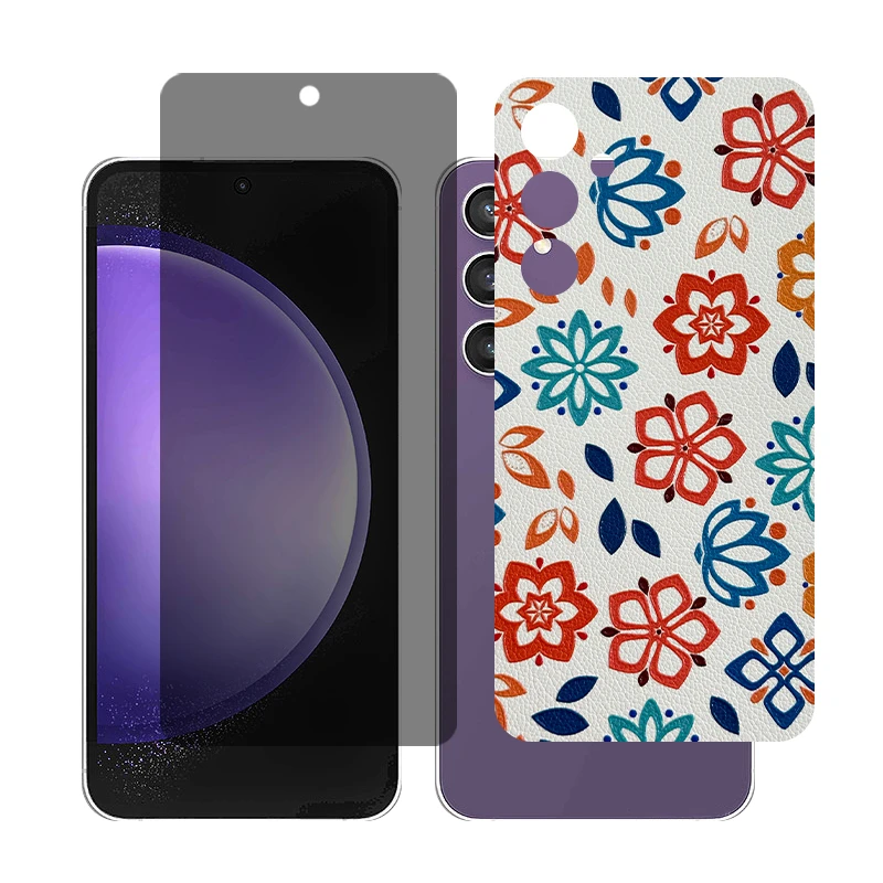  محافظ صفحه نمایش حریم شخصی گلس مدل Together مناسب برای گوشی موبایل سامسونگGalaxy S23 FE به همراه برچسب پوششی پشت گوشی 