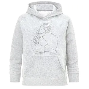 هودی زنانه طرح مینیمال عاشقانه مدل H526