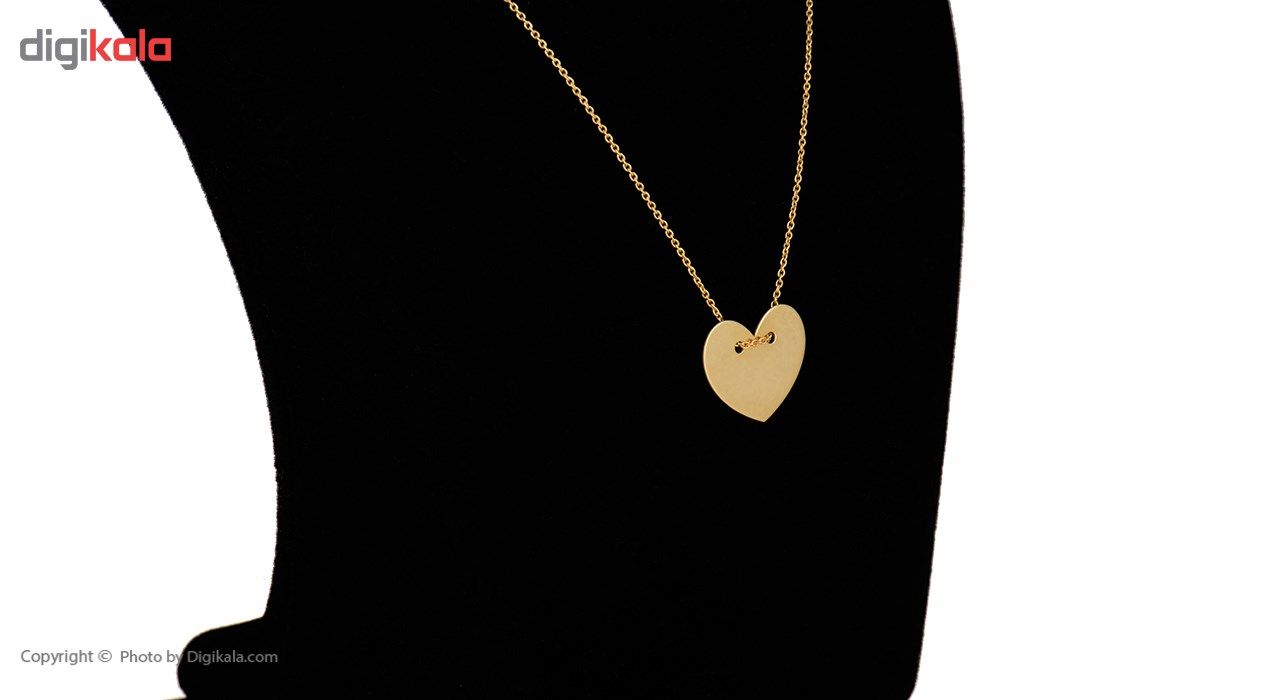 گردنبند طلا 18 عیار زنانه مایا ماهک مدل MM0370 طرح قلب -  - 3