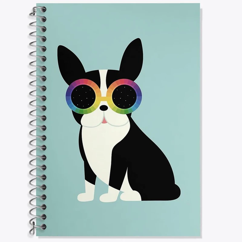 دفتر زبان 50 برگ خندالو مدل سه خط طرح سگ کد 5082