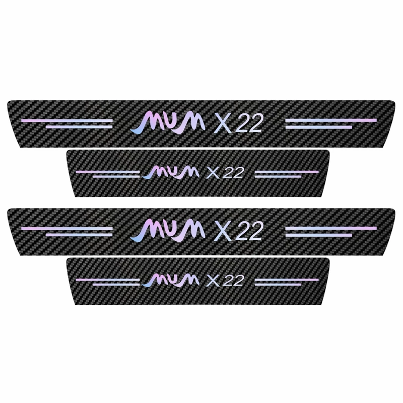 برچسب پارکابی خودرو سولگی مدل کربن کد J52 مناسب برای ام وی ام ایکس 22 بسته 4 عددی