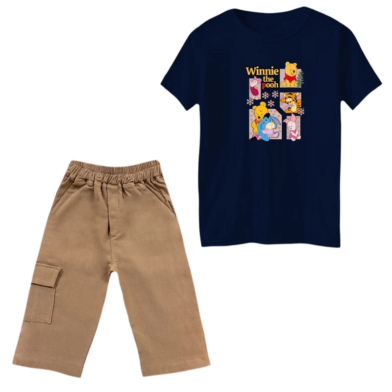 ست تی‌شرت و شلوارک پسرانه مدل پو و دوستان