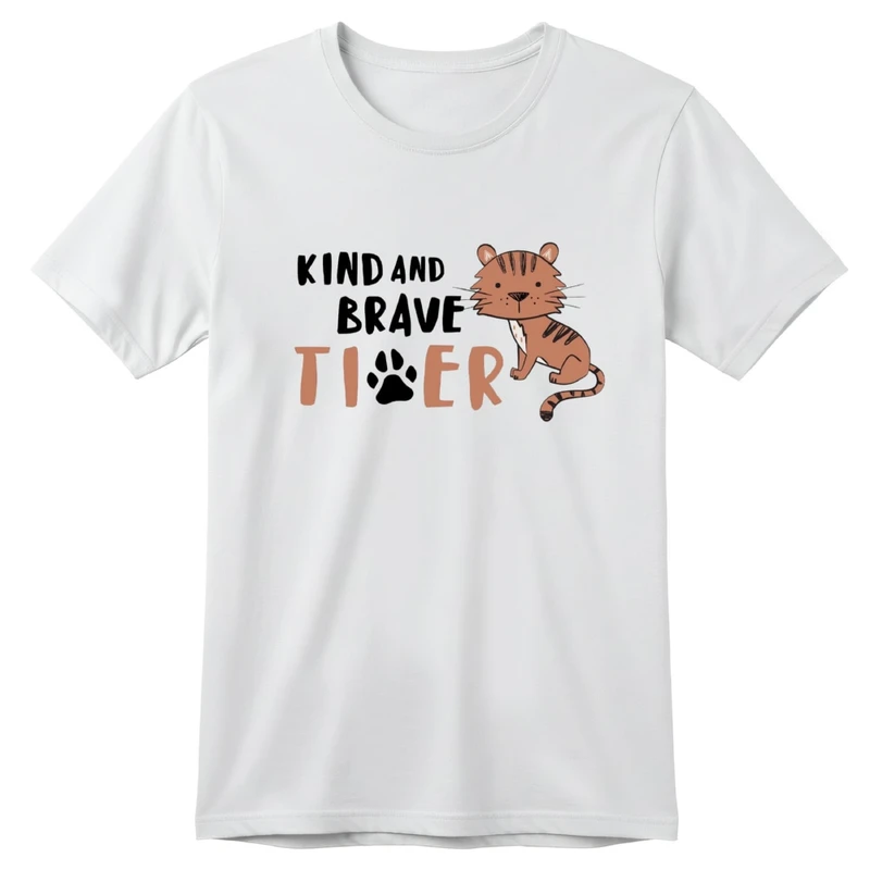 تی‌شرت آستین کوتاه بچگانه مدل ببر کد v6 