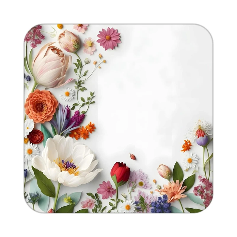 زیر لیوانی کاکتی طرح گل مدل mp19676