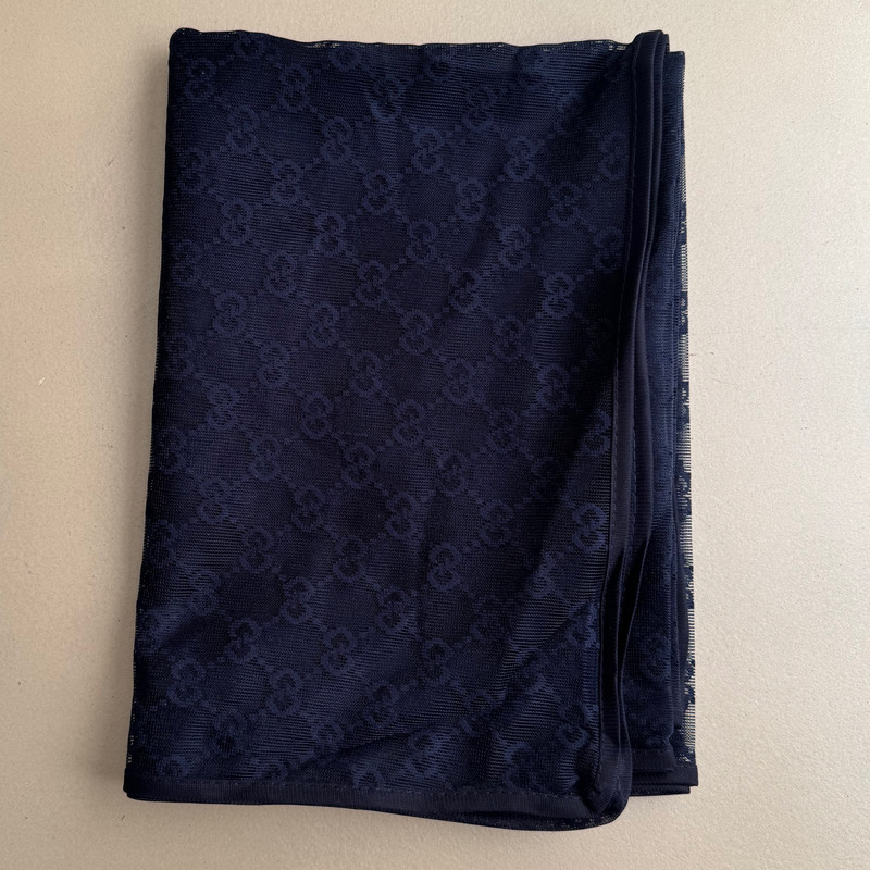 شال زنانه مدل توری گیپور زنجیری دور نوار دوزی مجلسی