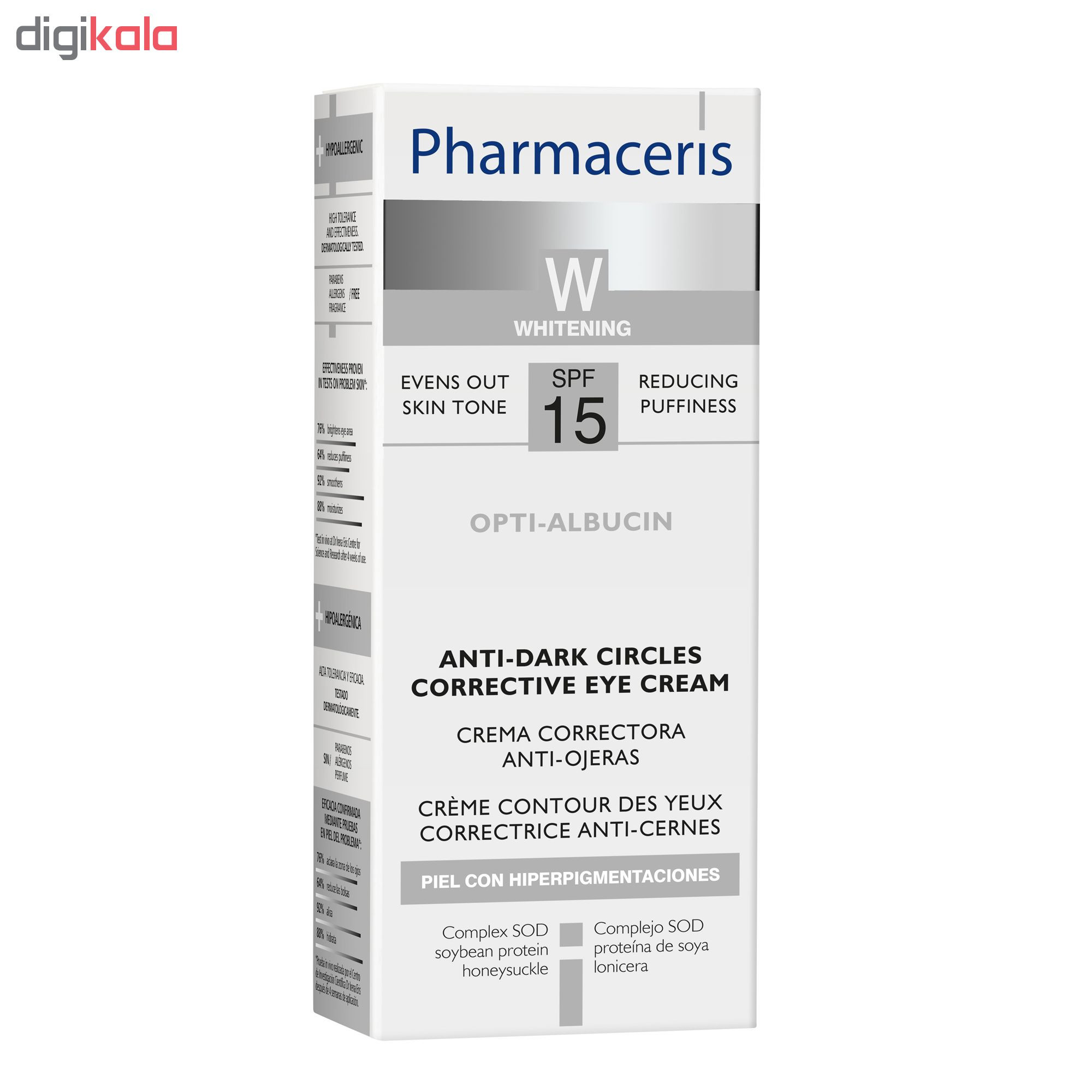 کرم دور چشم  فارماسریز مدل Opti Albucin SPF15 حجم 15میلی لیتر
