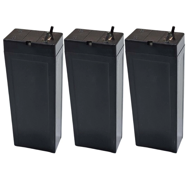 باتری سیلد اسید 4 ولت 1100 میلی آمپر ساعت مدل KSRE-1100 بسته 3 عددی