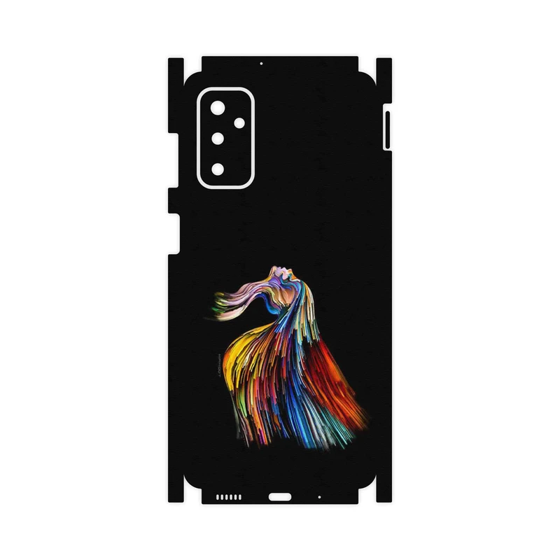 برچسب پوششی ماهوت مدل Rainbow Hair Digital Art-FullSkin مناسب برای گوشی موبایل سامسونگ Galaxy M52 5G