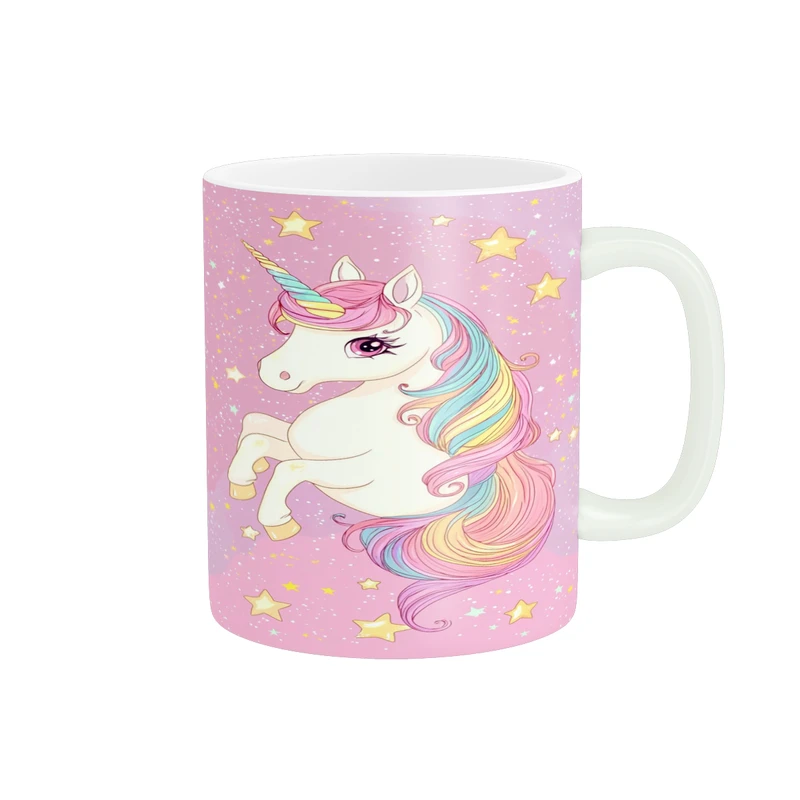 ماگ پاد آفرین مدل فانتزی طرح کارتونی تک شاخ یونیکورن کیوت کد p11886