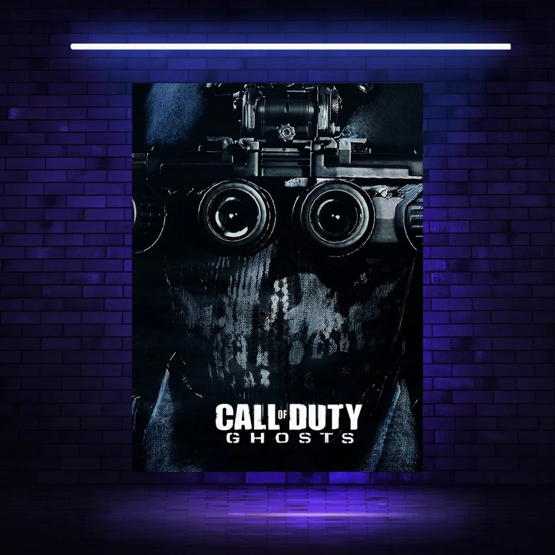 پوستر پارچه ای مدل بک دراپ بلک لایت کال اف دیوتی کد BK23028