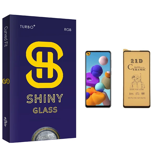 محافظ صفحه نمایش سرامیکی آتوچبو مدل Shiny Glass مناسب برای گوشی موبایل سامسونگ Galaxy A21
