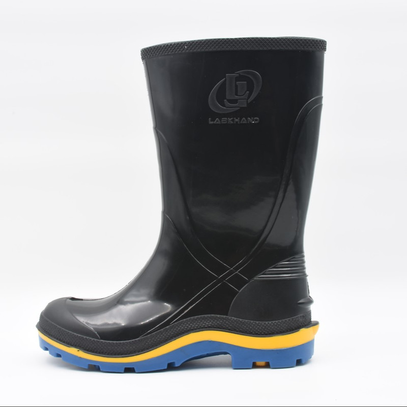 چکمه ایمنی لبخند مدل البرز ساق کوتاه کف رنگی W007