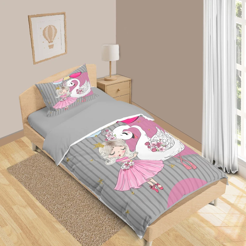 سرویس روتختی 1 نفر 5 تکه نوپه هوم مدل کارتونی  T6405