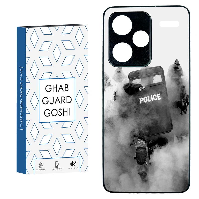 کاور قاب گارد گوشی طرح police کد TPU-136 مناسب برای گوشی موبایل شیائومی  REDMI NOTE 13 PRO PLUS 5G