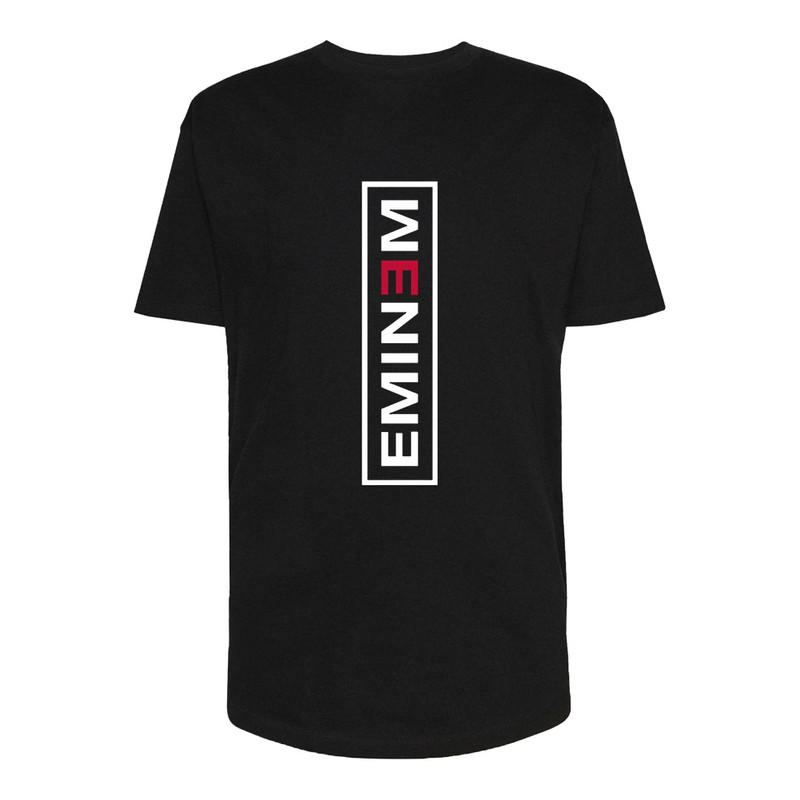 تی شرت لانگ آستین کوتاه مردانه مدل Eminem کد V20 رنگ مشکی