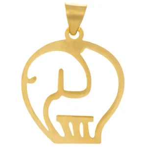 Maya Maahak MM0440 Gold Necklace Pendant Plaque For Girls