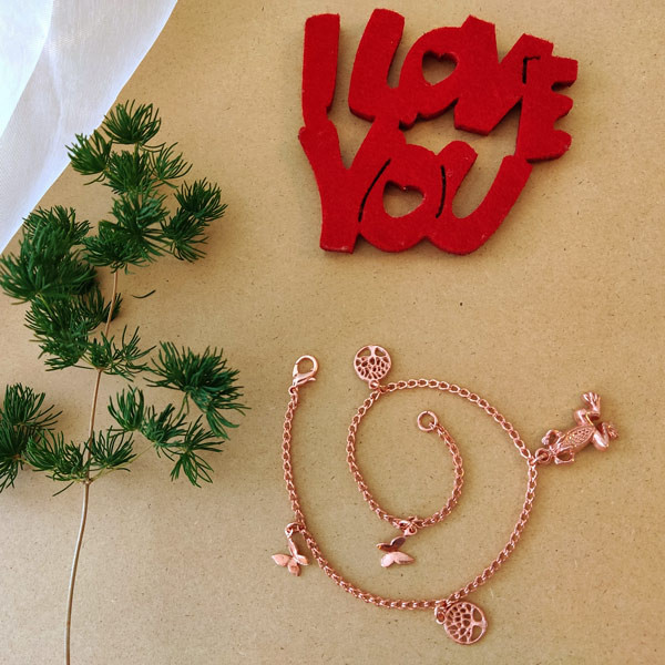 پابند زنانه مدل پروانه کد JW312