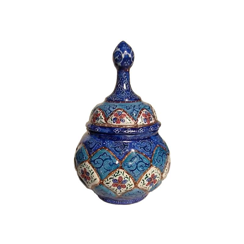 قندان میناکاری مدل گل کد D 1