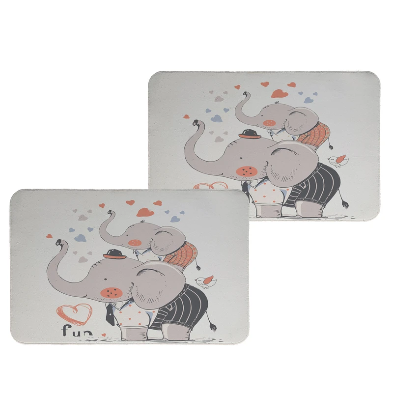 زیربشقابی طرح فیل کد 8648 بسته 2 عددی 