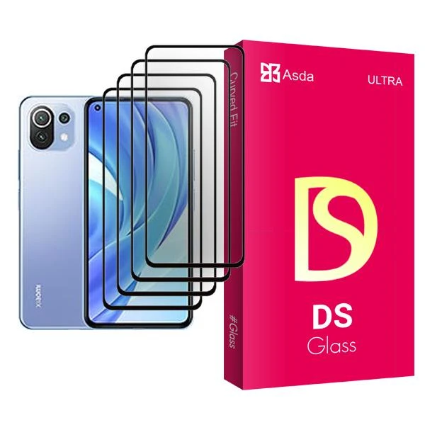 محافظ صفحه نمایش آسدا مدل DS Glass MIX004 مناسب برای گوشی موبایل شیائومی Mi 11 Lite بسته چهار عددی