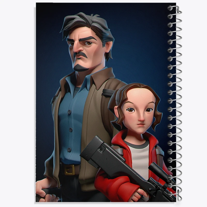 دفتر ژورنال نویسی 50 برگ خندالو مدل نقطه ای طرح لست آف آس (The Last Of Us) کد F879