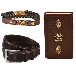 ست هدیه طرح تولد مهر کهن چرم  مدل m96-7
