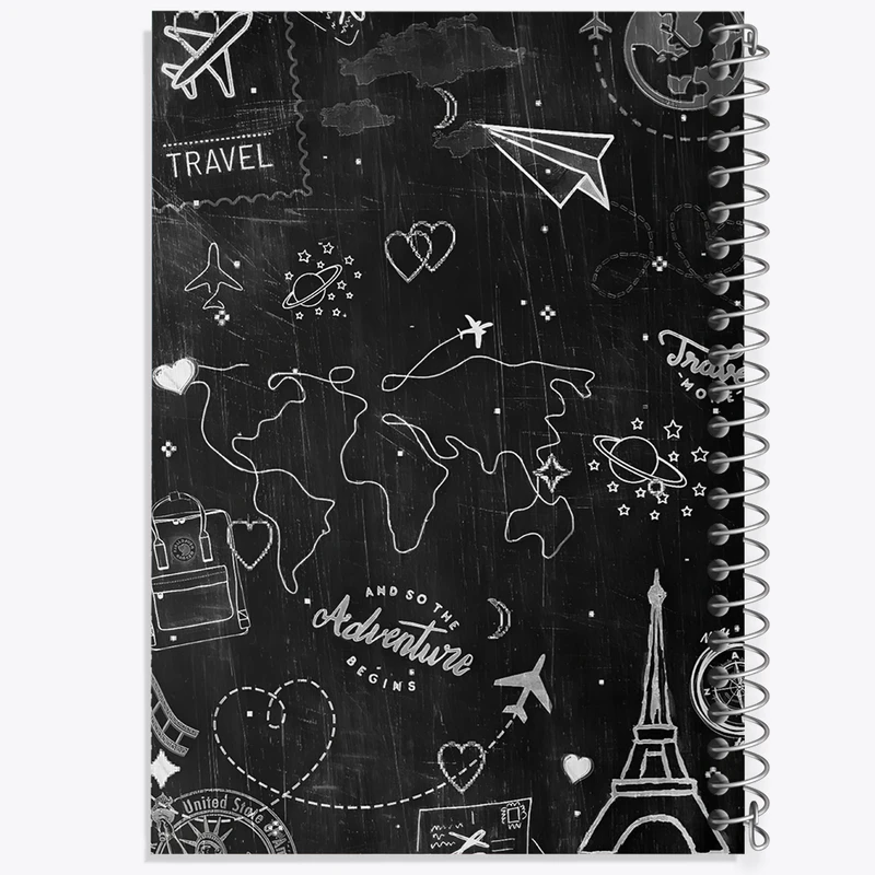 دفتر شطرنجی 50 برگ خندالو طرح سفر کد N4478