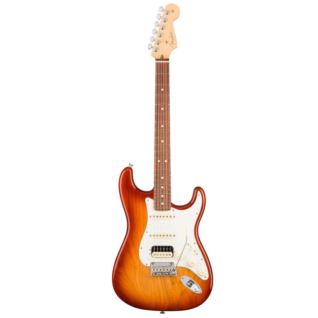 گیتار الکتریک فندر مدل American Professional Stratocaster HSS Rosewood Sienna Sunburst