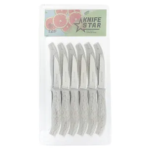 کارد میوه خوری نایف استار طرح سنگی بسته 12 عددی