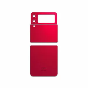 MAHOOT Matte-Warm-Red Cover Sticker for Samsung Galaxy Z Flip3 5G