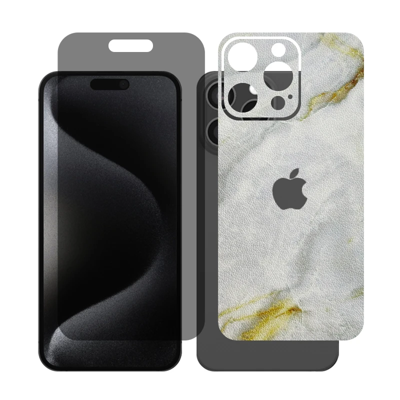 محافظ صفحه نمایش حریم شخصی گلس مدل Together مناسب برای گوشی موبایل اپل iPhone 15 Pro Max به همراه برچسب پوششی پشت گوشی