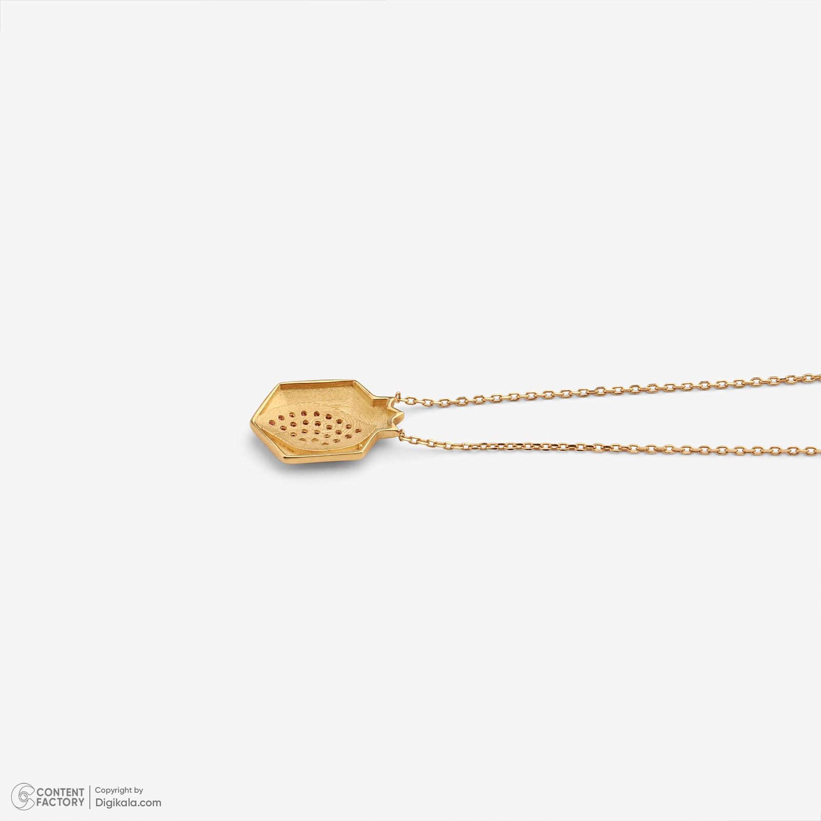 گردنبند طلا 18 عیار زنانه با زنجیر حلقهای (فلامینگو) وی گالری مدل انار کد NA1695 -  - 7