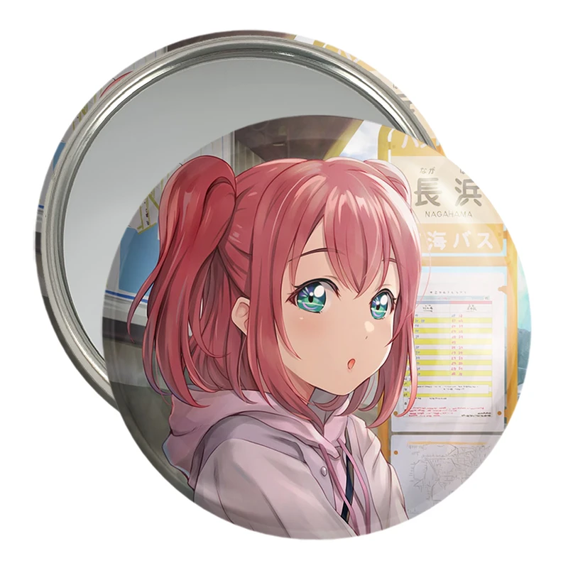 آینه جیبی خندالو مدل روبی انیمه مادوکا مجیکا Madoka Magica  کد 18405