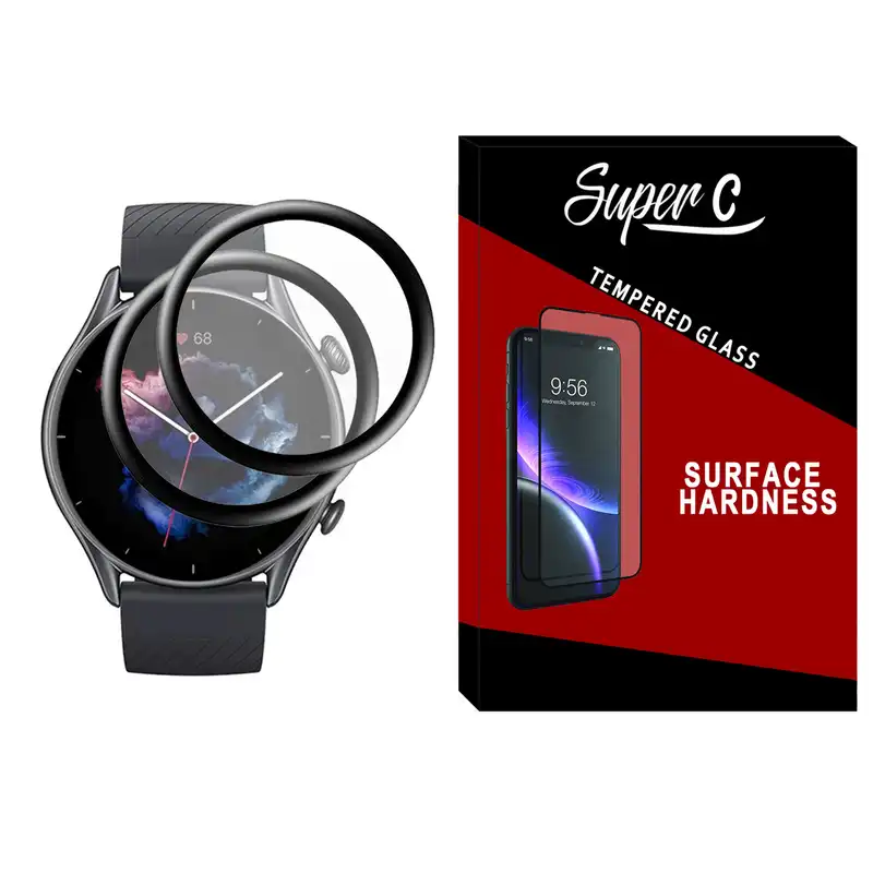 محافظ صفحه نمایش نانو سوپرسی مدل SRC مناسب برای ساعت هوشمند امازفیت GTR 3 Pro بسته دو عددی
