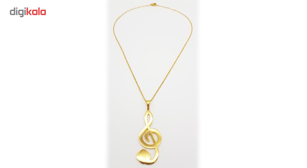 گردنبند شهر شیک طرح نت موسیقی مدل G123