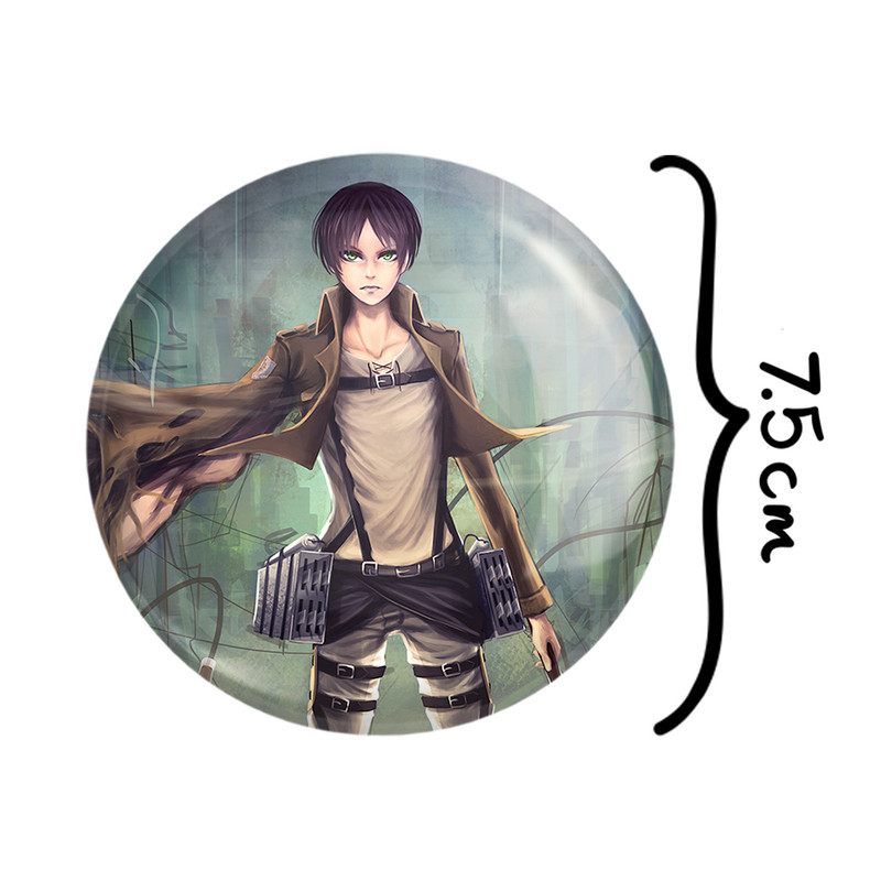 آینه جیبی خندالو طرح ارن یگر انیمه اتک آن تایتان Attack on Titan مدل تاشو کد 18537