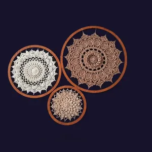 دیوارکوب بافتنی مدل دریم کچر مجموعه 3 عددی