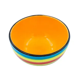 پیاله طرح رنگین کمان مجموعه 6 عددی