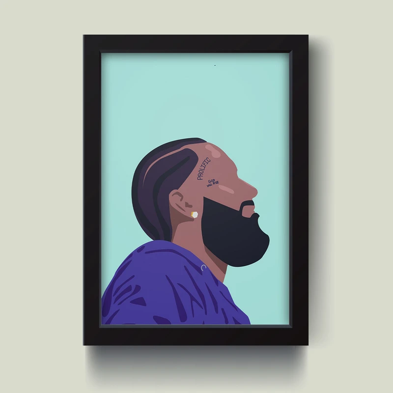 تابلو مدل Nipsey Hussle نیپسی هاسل کد S1424-b