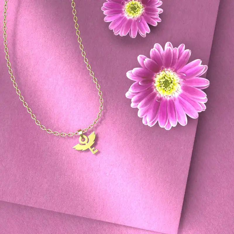 گردنبند طلا 18 عیار زنانه مدوپد مدل کلید هری پاتر کد A3-1-1102