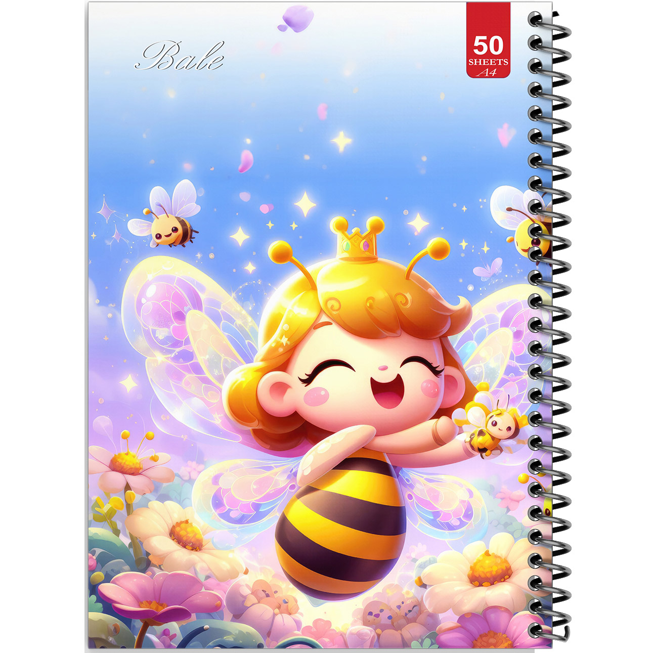 دفتر نقاشی 50 برگ انتشارات بله طرح زنبور کوچولوی هنرمند کد A4-L666