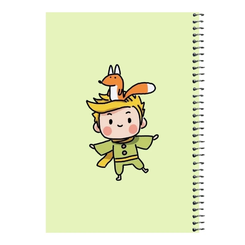 دفتر مشق 80 برگ اس جی مدل شازده کوچولو و روباه   