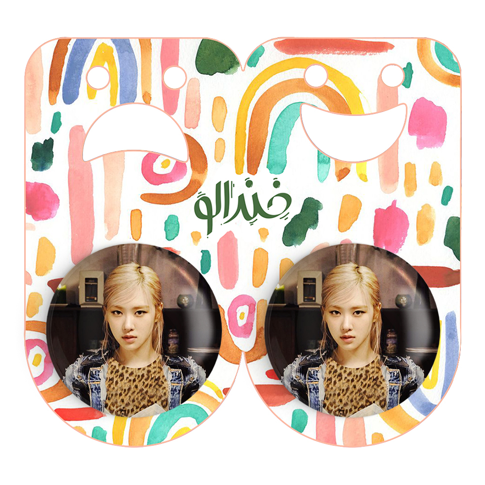 پیکسل خندالو مدل رزی بلک پینک کد 14381 به همراه مگنت