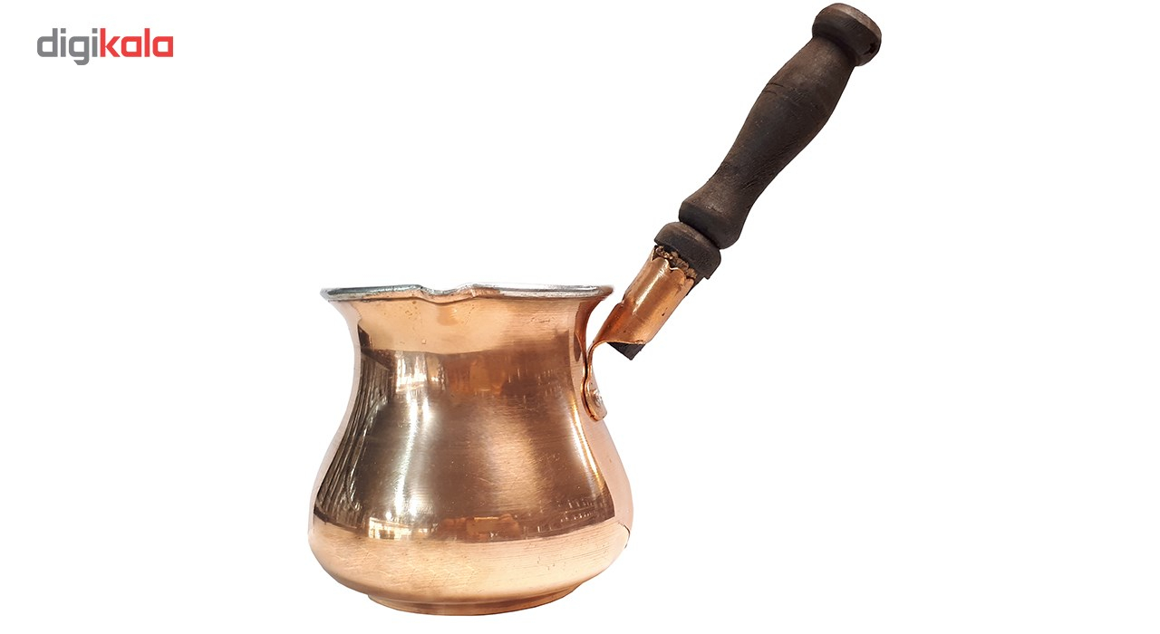 قهوه جوش مسی سروش مدل1 Wooden Handle  سایز  کوچک ضخیم