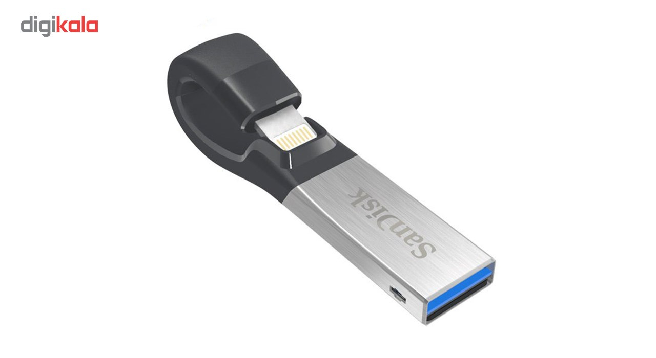 فلش مموری لایتنینگ و USB3.0 سن دیسک مدل iXPAND ظرفیت 256 گیگابایت