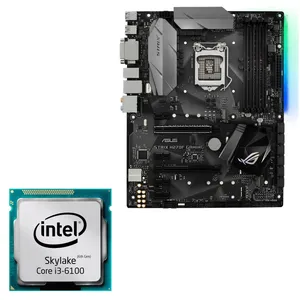 مادربرد ایسوس مدل ROG STRIX H270F GAMING به همراه پردازنده مرکزی اینتل سری Skylake مدل Core i3-6100